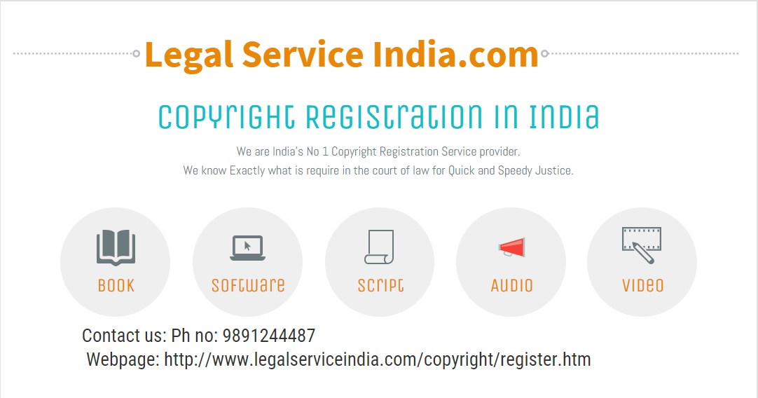 Copyright Registration of Book, Video, Software,Audio and script