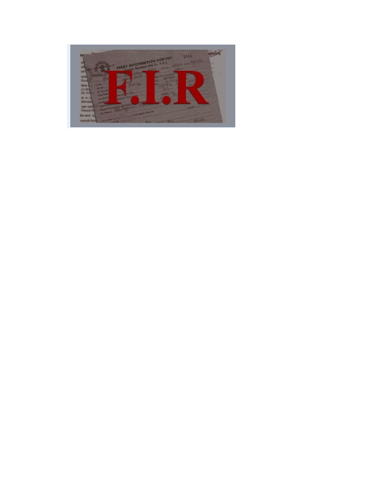 first-information-report-fir-and-meaning-of-zero-fir