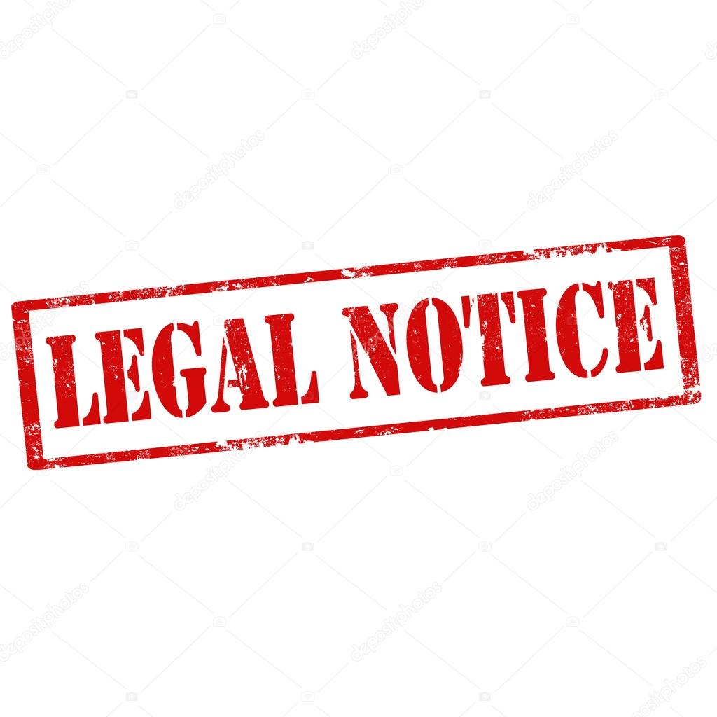 legal notice meaning in english