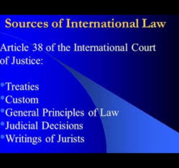 sources of international law assignment